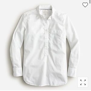J. Crew White Popover